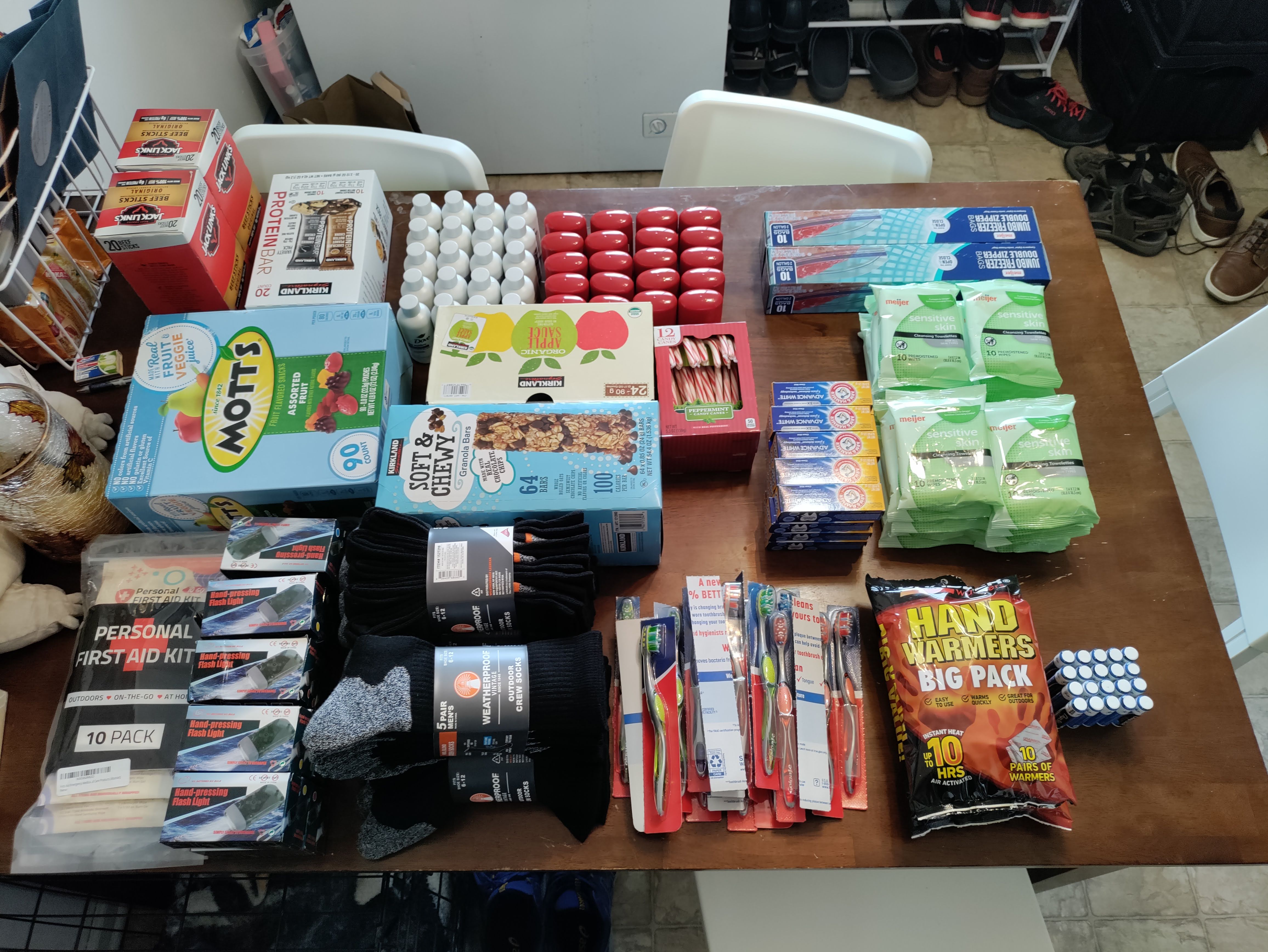 Supplies for Blessing Bags